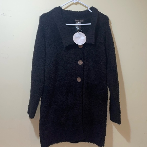 Womens New Barefoot Dreams Button Front Cardigan Espresso Style: 538 - Picture 1 of 10